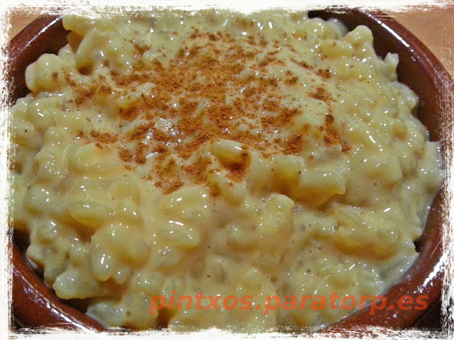 Arroz con leche de soja y gelatina de té
