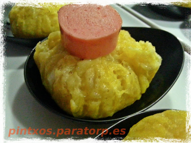 Flores de tortilla de patata - Receta Fácil Paso a Paso