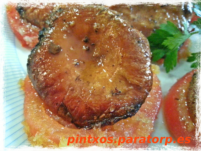 Níscalos sobre tempura de tomate - Receta Fácil Paso a Paso