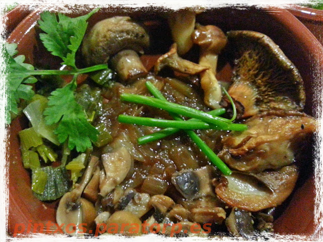 Pintxo "bosque de hongos" - Receta Fácil Paso a Paso