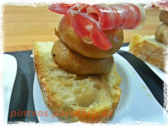 Pintxo de "champiñón league"