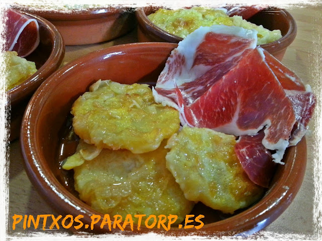 Pintxo de patatas a la importancia con ibérico - Receta Fácil Paso a Paso