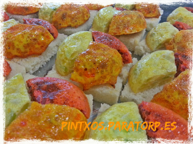Pintxo de tortilla tricolor - Receta Fácil Paso a Paso