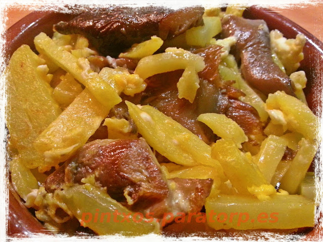Revuelto de setas con patatas - Receta Fácil Paso a Paso