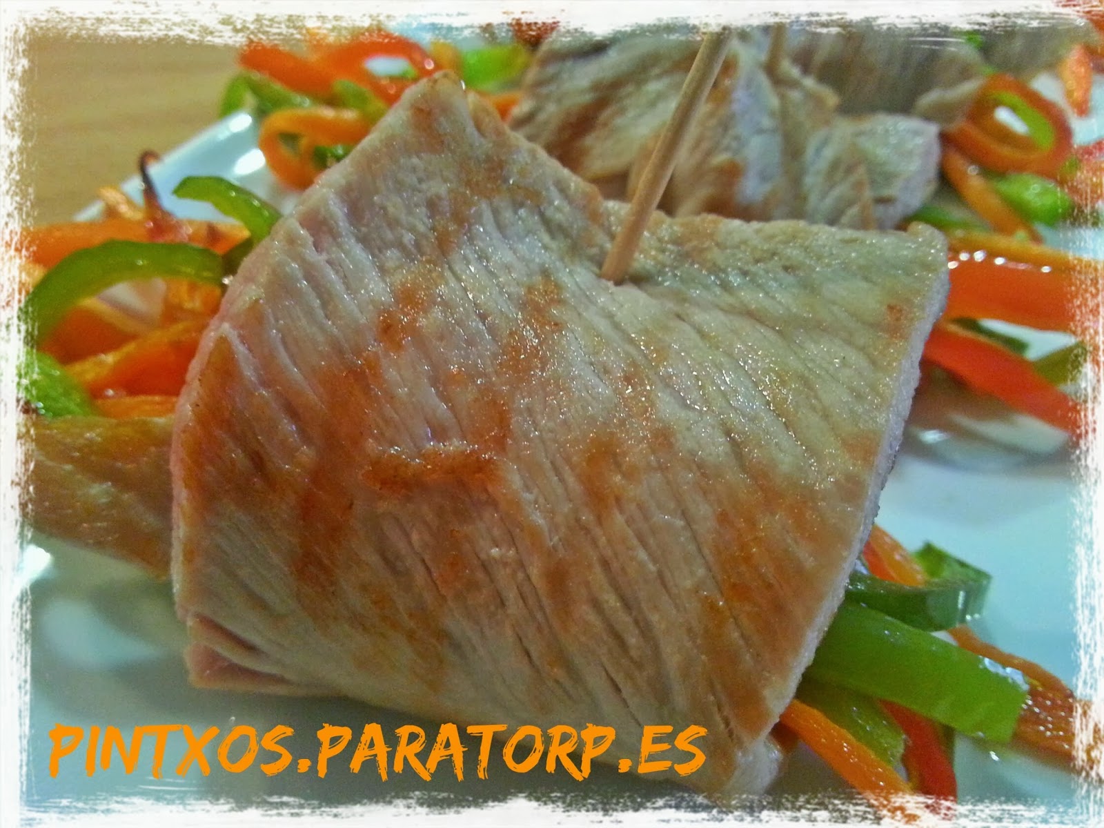 Rollitos de secreto iberico con pimientos y zanahoria - Receta Fácil Paso a Paso