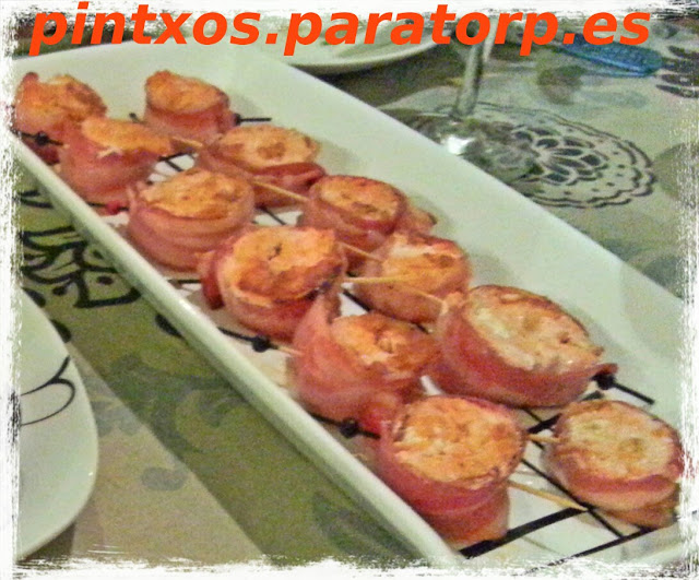 Tapa de rulos de salmón con bacon - Receta Fácil Paso a Paso