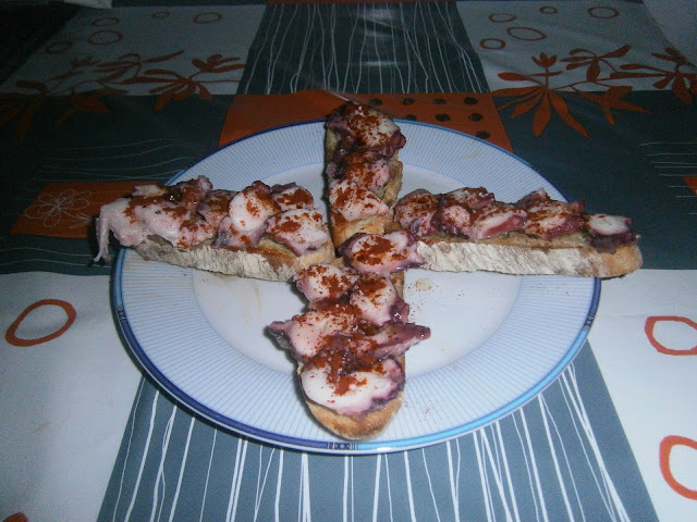 Tosta de pulpo a la gallega - Receta Fácil Paso a Paso